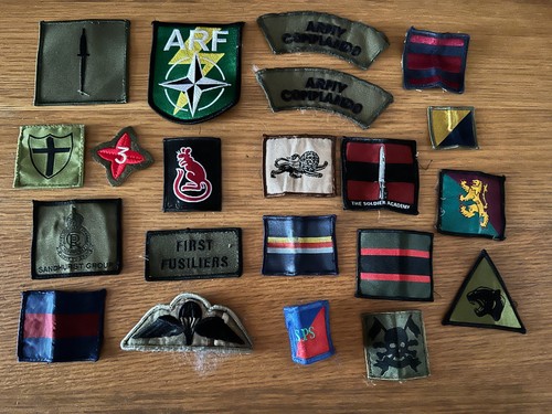 Various military cloth - cloth, badges