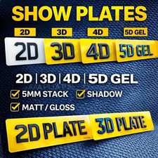 Custom Show Plates 2D 3D 4D 5D
