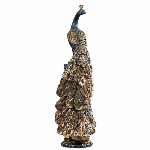 Peacock figurine tall - figurine,