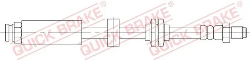 Flexible brake hose - , with