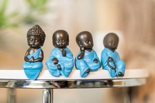 4 Sitting Mini Buddhas Set