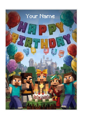 Minecraft game themed birthday - minecraft,