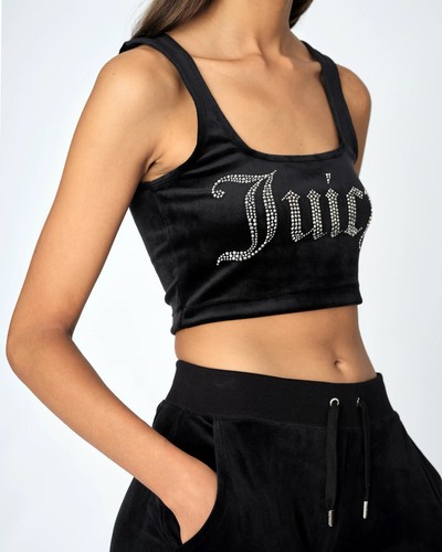 Juicy couture black velour top - juicy,