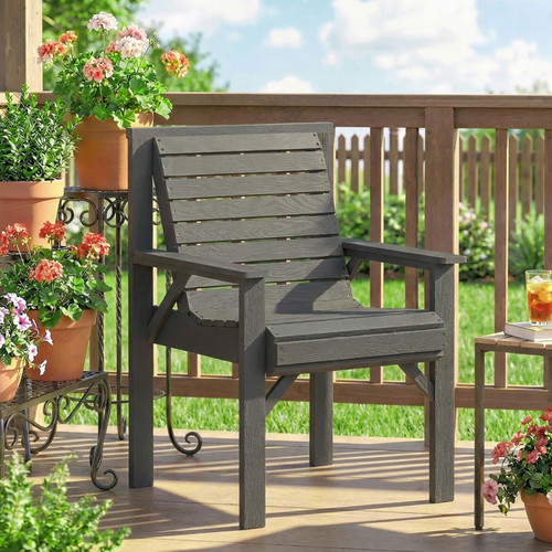 Grey wooden garden - grey,