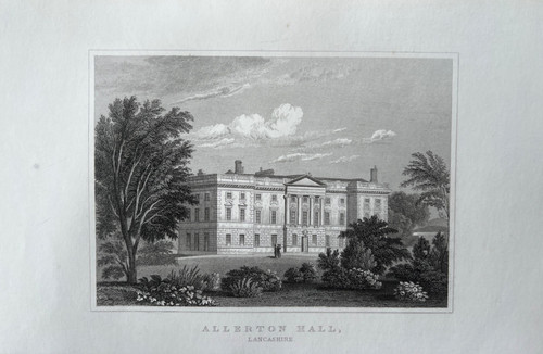 1830 antique print allerton - 1830,