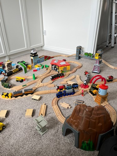 Wooden train set - wooden, inc