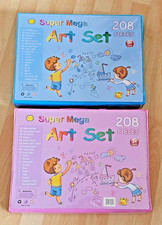 Super Mega Art set 208 pieces, oil pastels, markers, pens, crayons, pencils set