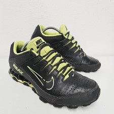 Nike Reax 8 TRBlack Volt Yellow Men's Size UK 10 Leather Trainers 616272-036