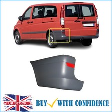 Mercedes Vito W639 LWB & ELWB Rear Bumper End Corner W/Reflector Left Side 03-15
