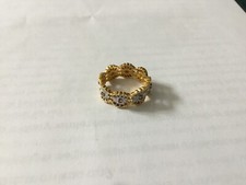 Franklin Mint Rubies and Lace 14 ct gold Eternity Ring