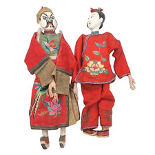 X2 Antique Chinese Opera Dolls