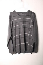 Primark Mens Vintage Style Soft Knit Jumper - Grey - Size M Medium (5d)