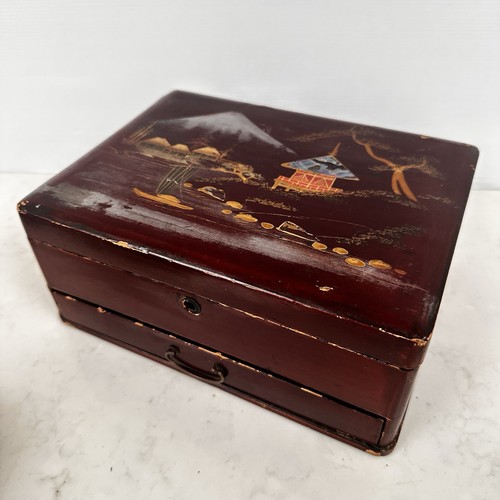 Japanese lacquered wooden - japanese,