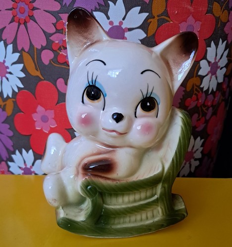 Vintage kitsch cat money - kitsch,