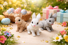 Rabbit Keychain Bunny Key Ring
