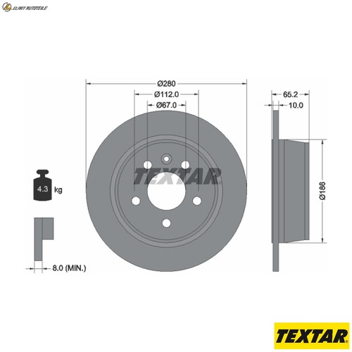 Brake discs 92074503 for - discs,