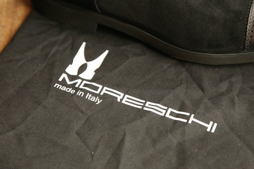 Moreschi black suede leather - black,