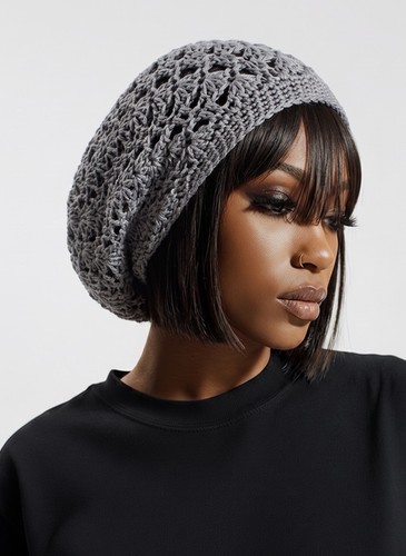 New handmade crochet slouchy - new,