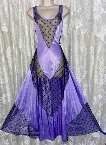 Vtg purple nylon - 1x, nightgown