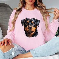 Rottweiler Dog Breed Animal Womens Sweatshirt Pet Owner Gift Jumper