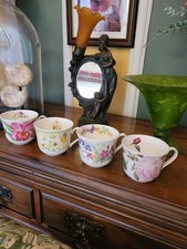 4 Assorted Roy Kirkham Large Cups Orchids, Meadowland, English Flora, Versailles