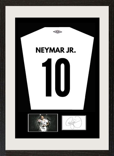 Neymar santos signed shirt - signed,