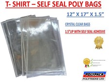 SELF SEAL CLEAR POLY BAGS T-