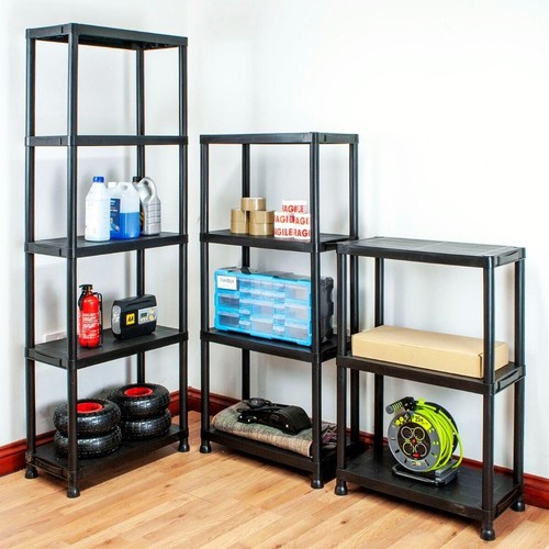 Garage storage shelves black - garage,