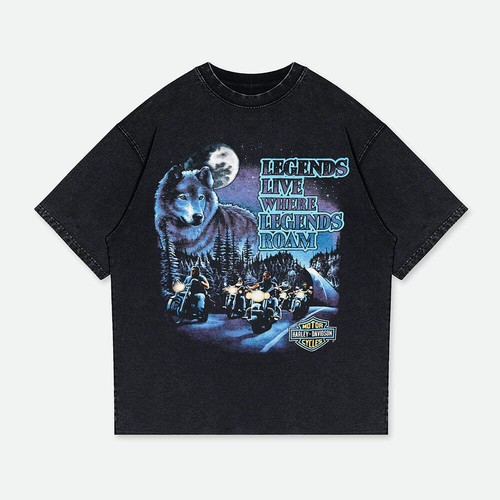 Harley wolves legends retro - wolves,
