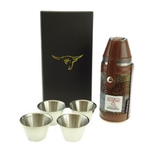 harris tweed hunting flask 8oz
