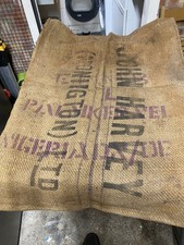 2 x Vintage Hessian Sacks John Harvey Nonnington Canterbury Kent 27” x 42” 