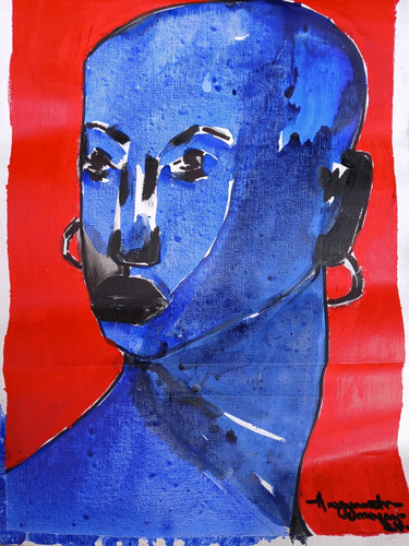 Omoyeni arogunmati blue woman - arogunmati,