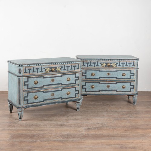 19th century blue painted - 19th,
