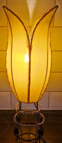 Yellow flower lamp - flower,
