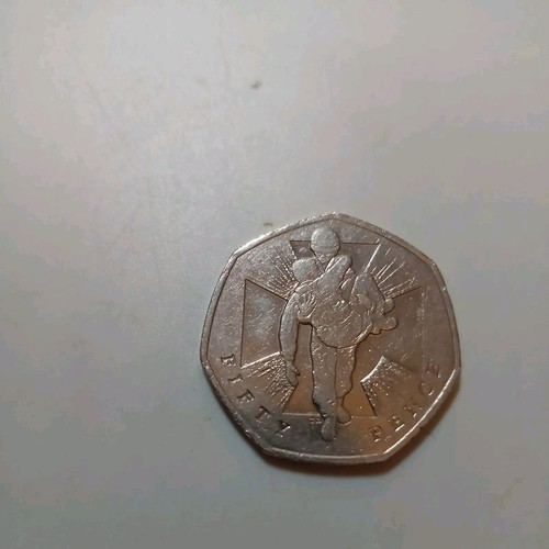 2006 50p coin wounded soldier