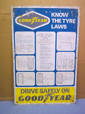 Original Vintage Goodyear Tyre Sign