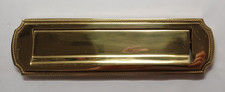 Vintage House Of Rothley Solid Polished Brass Letter Box/Flap