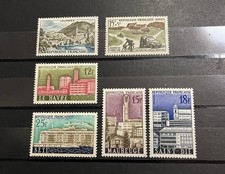 French stamps 1958 village - french,