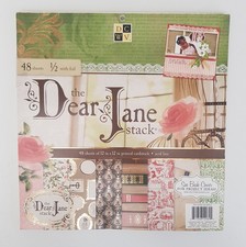 DCWV 12 x 12 The Dear Jane Stack. 48 Sheets (24 Foiled/24 Unfoiled) Pad
