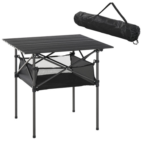 Aluminum camping table - aluminum,
