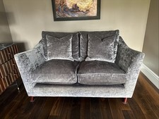 Sofo Workshop 2 Seater Grey Velvet Sofa