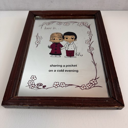 Vintage love framed mirror - vintage,