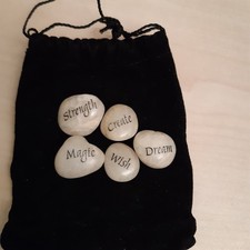 Five Wishing Stones In A Bag