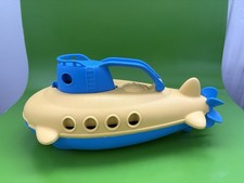 Green Toys Large Yellow Blue Submarine Eco Friendly Toy Bath Toy Lightweight