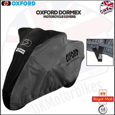 Oxford Dormex Indoor Motorcycle Dust Cover Medium Motorbike Covers Black Grey