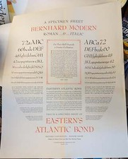 Specimen sheet bernhard - sheet,