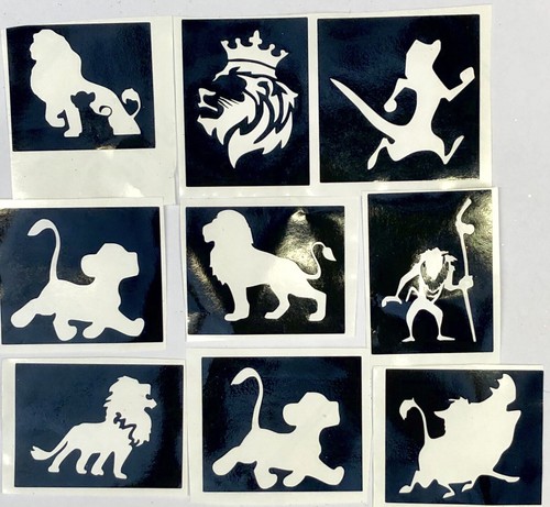 Lion king stencils 3part - ,