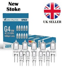 10XG4 Halogen Bulbs Capsule Lamps Light Bulb 10W Watt 12V Volt 2 Pin UK New