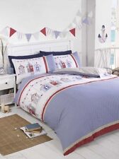 Summer beach hut duvet quilt