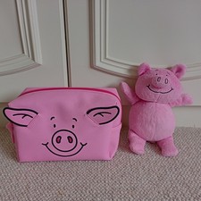 Percy Pig teddy & cosmetic bag